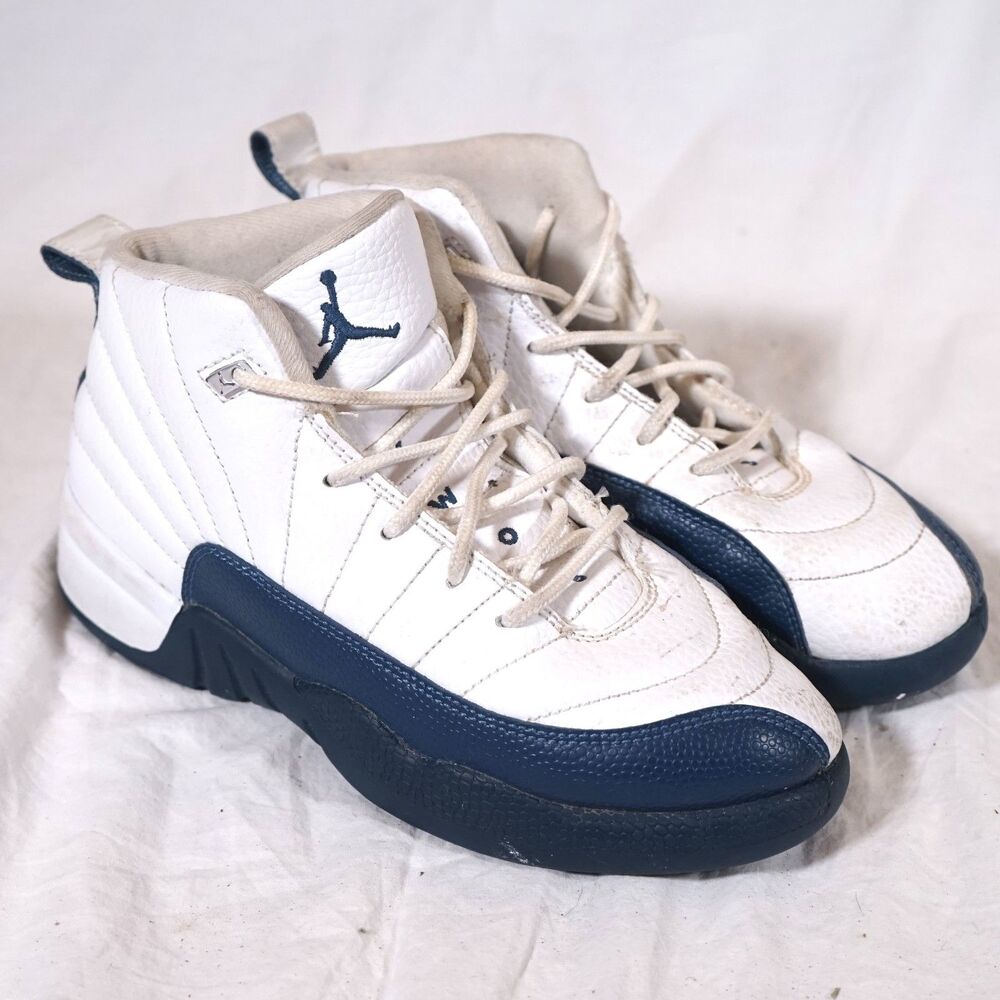 Nike Air Jordan 12 Retro (PS) “French Blue” White 2.5Y 151186-114